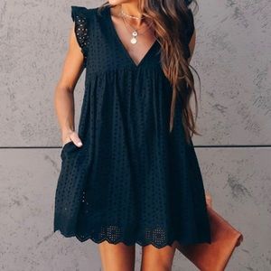 Black lace romper
